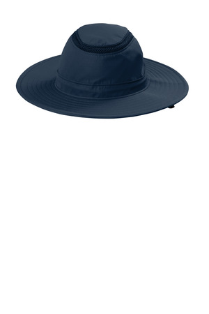 Port Authority C947 Outdoor Ventilated Wide Brim Hat, Dress Blue Navy