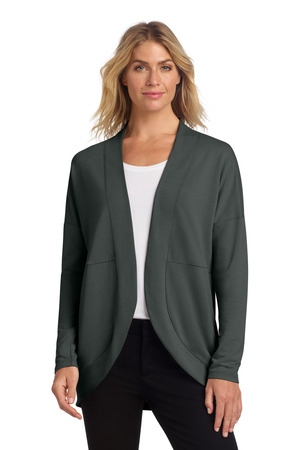 Mercer+Mettle MM3015 Women's Stretch Open-Front Cardigan, Anchor Grey