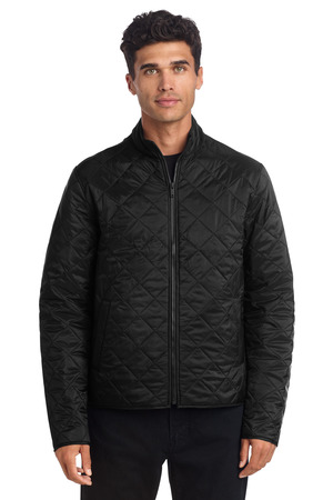 Mercer+Mettle MM7200 Quilted Full-Zip Jacket, Deep Black