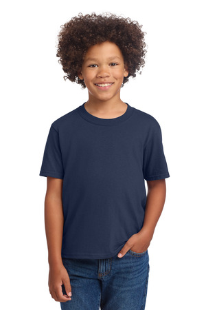 Port & Co PC54YDTG Youth Core Cotton DTG Tee, Navy