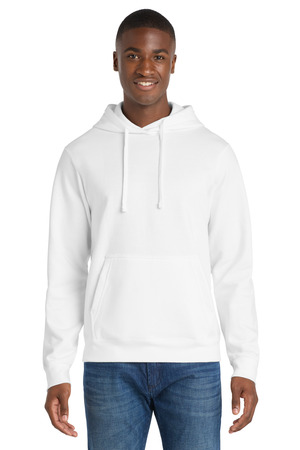 Port & Co PC850H Fan Favorite Fleece Pullover Hooded Sweatshirt, White