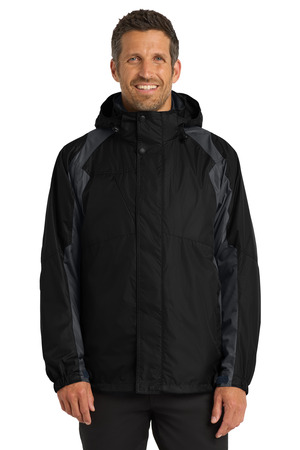 Port Authority J310 Ranger 3-in-1 Jacket, Black/ Ink Grey