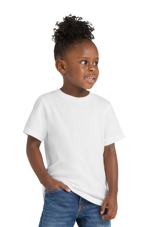 Port & Co CAR54T Toddler Core Cotton Tee, White