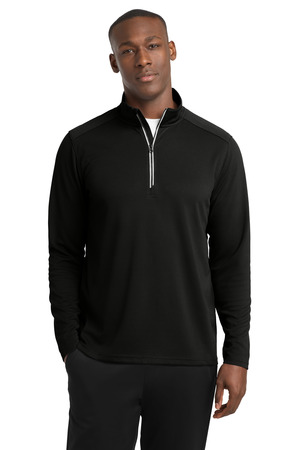Sport-Tek ST860 Sport-Wick Textured 1/4-Zip Pullover, Black