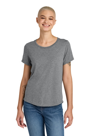 AllMade AL2015 Women's Relaxed Tri-Blend Scoop Neck Tee, Aluminum Grey