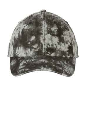 Port Authority C961 Tie-Dye Cap, Black