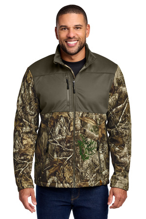 Russell Outdoors RU601 Realtree Atlas Colorblock Soft Shell, Cargo Brown/ Realtree Edge