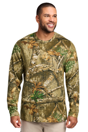 Russell Outdoors RU100LSP Realtree Long Sleeve Pocket Tee, Realtree Edge