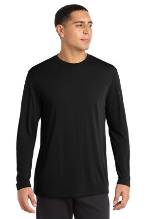 Sport-Tek ST450LS Long Sleeve PosiCharge Competitor Cotton Touch Tee, Black