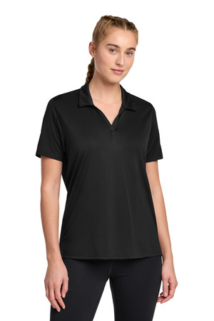 Sport-Tek LST535 Women's Sideline Polo, Black