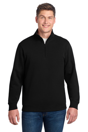Sport-Tek TST253 Tall 1/4-Zip Sweatshirt, Black