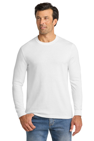 Volunteer Knitwear VL100LS All-American Long Sleeve Tee, White