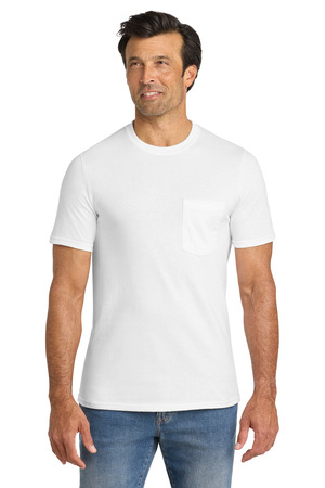 Volunteer Knitwear VL100P All-American Pocket Tee, White