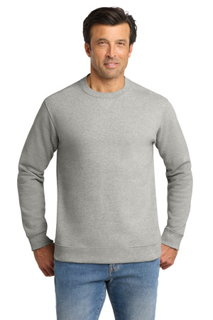 Volunteer Knitwear VL130 Chore Fleece Crewneck, Heather Grey
