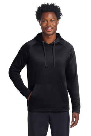 Sport-Tek ST730 Re-Compete Fleece Pullover Hoodie, Black