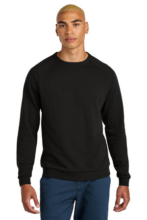 District DT1304 Perfect Tri Fleece Crewneck Sweatshirt, Black