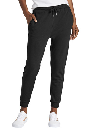 District DT1310 Women's Perfect Tri Fleece Jogger, Black