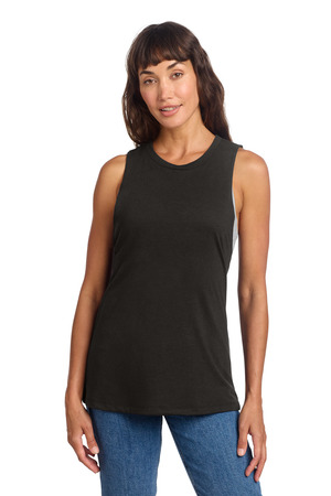 District DT153 Women's Perfect Tri Muscle Tank, Black
