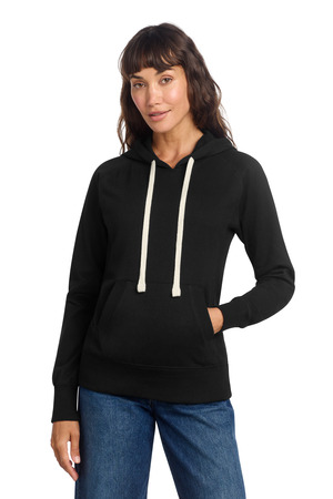 District DT8101 Women's Re-Fleece Hoodie, Black