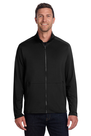 Port Authority K595 Accord Stretch Fleece Full-Zip, Black