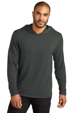 Port Authority K826 Microterry Pullover Hoodie, Charcoal