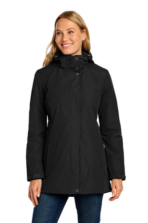 Port Authority L123 Women's All-Weather 3-in-1 Jacket, Black