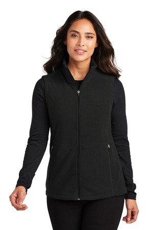 Port Authority L152 Women's Accord Microfleece Vest, Black