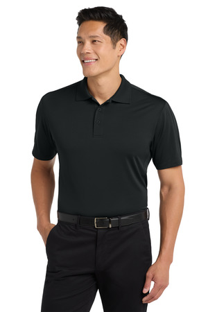 Port Authority K569 Diamond Jacquard Polo, Black