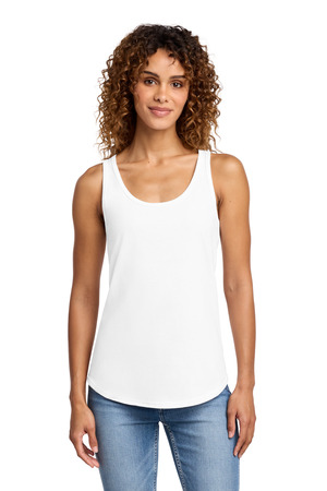 Port & Co LPC54TT Women's Core Cotton Tank Top, White