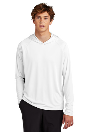 Port & Co PC380H Performance Pullover Hooded Tee, White