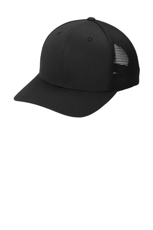 Port Authority C110 Flexfit 110 Mesh Cap, Black/ Black