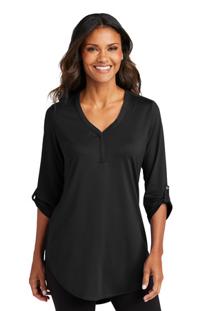 Port Authority LK6840 Women's City Stretch 3/4-Sleeve Tunic, Black