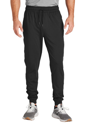 Sport-Tek PST858 Sport-Wick Stretch Jogger, Black