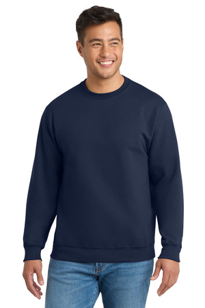 Port & Co PC90T Tall Essential Fleece Crewneck Sweatshirt, Navy