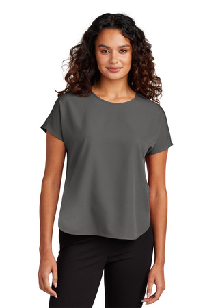 Mercer+Mettle MM2015 Women's Stretch Crepe Crew, Anchor Grey