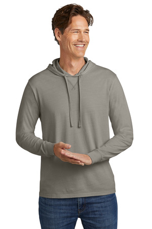 AllMade AL6305 Unisex Mineral Dye Organic Cotton Hoodie Tee, Driftwood Grey