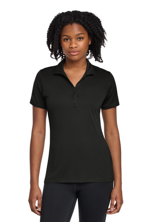 Sport-Tek LST725 Women's PosiCharge Re-Compete Polo, Black
