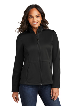 Port Authority L617 Women's Flexshell Jacket, Deep Black