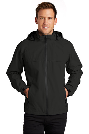 Port Authority TLJ333 Tall Torrent Waterproof Jacket, Black