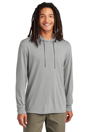 AllMade AL6003 Unisex Tri-Blend Hoodie Tee, Aluminum Grey