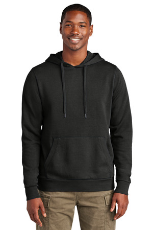 District DT2200 Wash Fleece Hoodie, Black