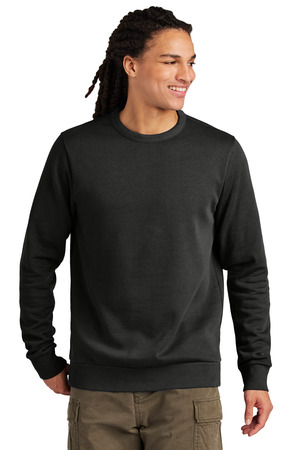 District DT2204 Wash Fleece Crew, Black