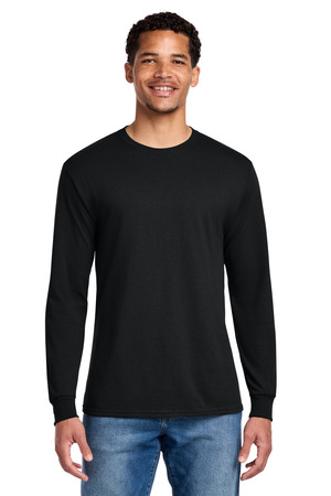 Jerzees 29LS Dri-Power 50/50 Cotton/Poly Long Sleeve T-Shirt, Black