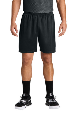 Sport-Tek ST5100 PosiCharge Mesh 7 Short, Black