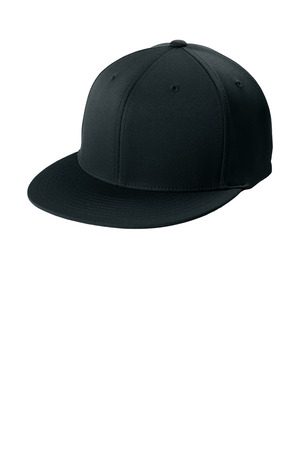 Sport-Tek STC56 Flexfit Flat Bill Cap, Black
