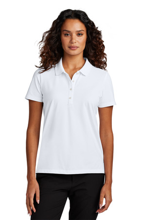 Mercer+Mettle MM1005 Women's Stretch Pique Polo, White