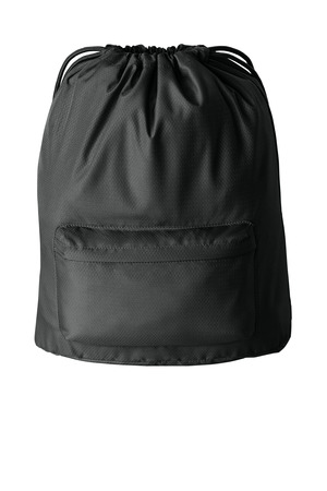 Port Authority BG637 Diamond Pocket Cinch, Deep Black