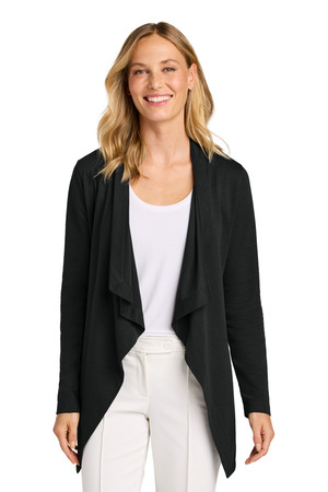 Port Authority LK820 Women's Breakwater Open Cardigan, Deep Black