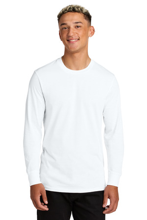 AllMade AL6104 Unisex Long Sleeve Organic Cotton Tee, Bright White