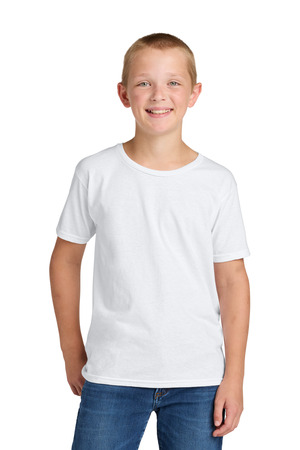 Jerzees IC46B Ultimate Youth Ring Spun T-Shirt, White